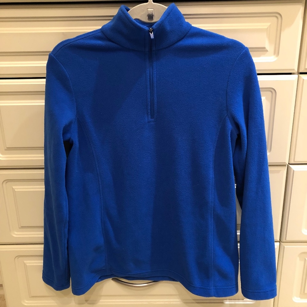 Lands' End Women's Fleece Front Zip Top xs